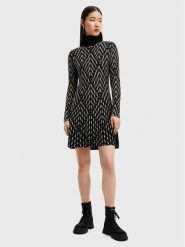 Desigual Sukienka dzianinowa Sian 22WWVF07 Czarny Regular Fit. Czarne sukienki Desigual, xl, bez wzorów, z dzianiny, bez kołnierzyka, bez ramiączek. Za 539.99 zł.