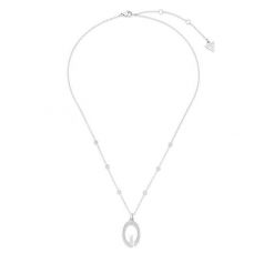 Naszyjnik Guess. Szare naszyjniki Guess, srebrne. Za 349.99 zł.