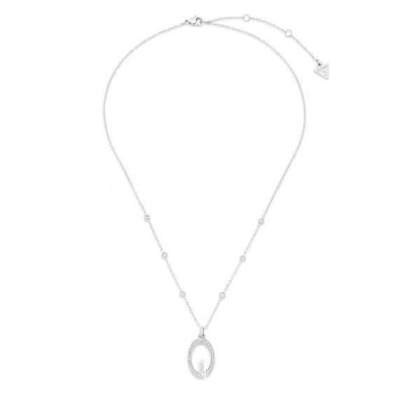 Naszyjnik Guess. Szare naszyjniki Guess, srebrne. Za 349.99 zł.