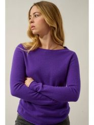 AUTHENTIC CASHMERE Kaszmirowy sweter "Criou" w kolorze fioletowym rozmiar: M. Różowe swetry AUTHENTIC CASHMERE, m, bez wzorów, z kaszmiru, bez ramiączek. Za 347.99 zł.
