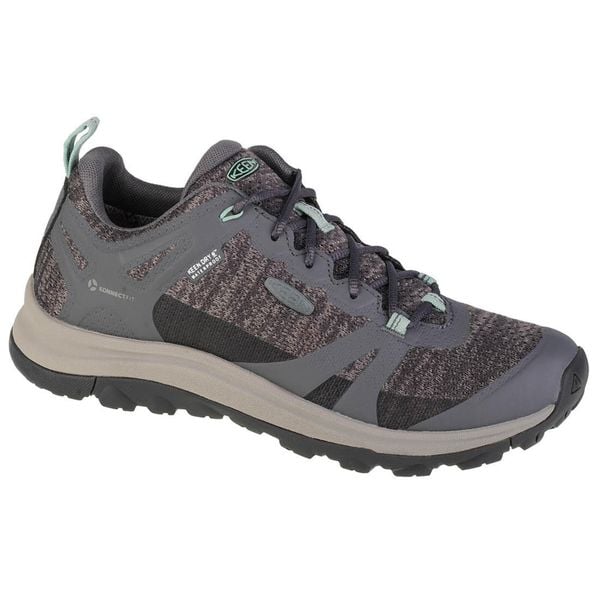 Buty trekkingowe damskie, Keen Terradora II WP. Niebieskie trekkingi Keen, z materiału, przed kostkę, trekkingowe. Za 419.99 zł.