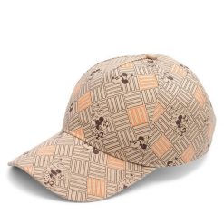 Czapka z daszkiem Disney 100. Brązowe czapki Disney 100, bez wzorów. Za 49.99 zł.