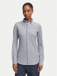 Polo Ralph Lauren Koszula 211924258504 Granatowy Slim Fit. Niebieskie koszule Polo Ralph Lauren, m, bez wzorów, z bawełny, bez kołnierzyka, bez ramiączek. Za 769.99 zł.