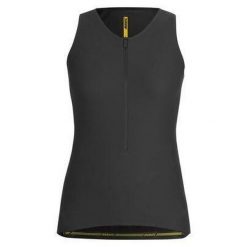 Damski tank top Mavic Aksium. Czarne topy MAVIC, l, bez wzorów, bez kołnierzyka, bez ramiączek. W wyprzedaży za 294.00 zł.