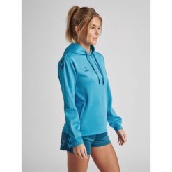 Bluza do piłki ręcznej damska Hummel Core XK z kapturem. Niebieskie bluzy Hummel, s, bez wzorów, z kapturem. Za 188.00 zł.