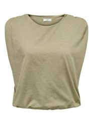 JDY Top w kolorze khaki rozmiar: XL. Brązowe topy JDY, xl, bez wzorów, z bawełny, bez kołnierzyka, bez ramiączek. Za 66.00 zł.