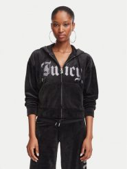Juicy Couture Bluza Old Gothic JCWAS226333 Czarny Slim Fit. Czarne bluzy Juicy Couture, s, bez wzorów, z syntetyku, bez kaptura. Za 407.99 zł.
