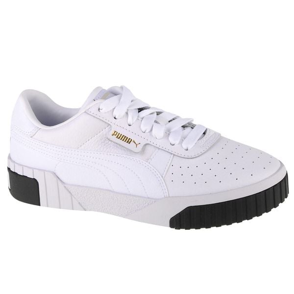 Buty sportowe damskie Puma Cali. Białe obuwie sportowe Puma, z materiału, bez zapięcia, trekkingowe. Za 139.00 zł.