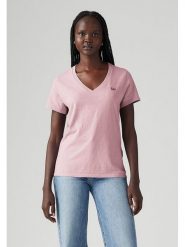 Levi's Koszulka w kolorze jasnoróżowym rozmiar: S. Różowe bluzki Levi's®, s, bez wzorów, z bawełny, bez kołnierzyka, bez ramiączek. Za 65.69 zł.