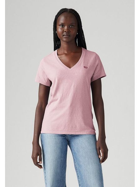 Levi's Koszulka w kolorze jasnoróżowym rozmiar: XS. Różowe bluzki Levi's®, s, bez wzorów, z bawełny, bez kołnierzyka, bez ramiączek. Za 56.93 zł.