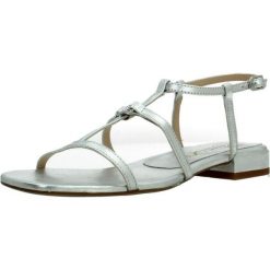 Sandały UNISA CARENA LMT Srebrny. Szare sandały Unisa, bez wzorów, ze skóry, sportowe, bez obcasa, bez zapięcia. Za 460.99 zł.