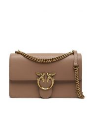 Pinko Torebka Love One Classic Dc AI 23-24 PLTT 100941 A0F1 Beżowy. Brązowe torebki klasyczne Pinko, bez wzorów, ze skóry, bez dodatków. Za 939.99 zł.