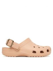Crocs Klapki Classic Metallic Buckle Clog 213543 Różowy. Czerwone klapki Crocs, bez wzorów, z tworzywa sztucznego, bez obcasa. Za 259.99 zł.