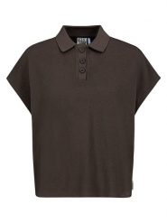 Eight2Nine Koszulka w kolorze brązowym rozmiar: S. Brązowe bluzki Eight2Nine, s, bez wzorów, z bawełny, bez kołnierzyka, bez ramiączek. Za 43.99 zł.