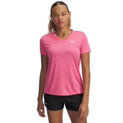 Damski top treningowy Under Armour Tech™ Twist. Białe topy Under Armour, bez wzorów, bez kołnierzyka, bez ramiączek. Za 203.00 zł.