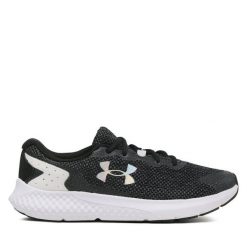 Buty do biegania Under Armour. Czarne obuwie sportowe Under Armour, bez zapięcia, do biegania. Za 219.99 zł.