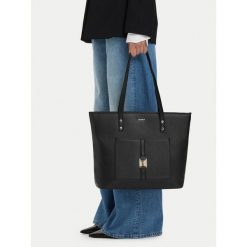 Torebka JENNY. Czarne shopper Jenny, bez wzorów, bez dodatków. Za 139.99 zł.