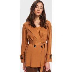 Krótki płaszcz z Tencelu™ - Brązowy. Płaszcze Reserved. Za 199.99 zł.