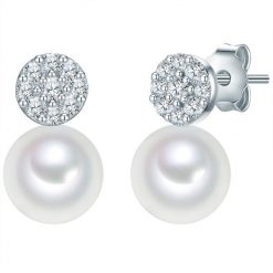 Valero Pearls Kolczyki Srebro wysokiej próby Żółte złoto 1 ct Damski. Żółte kolczyki Valero Pearls, z cyrkonią, srebrne, na sztyftcie. Za 269.99 zł.