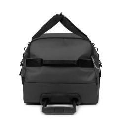Torba podróżna na kółkach Eastpak Duffel. Czarne torby na ramię Eastpak, bez wzorów, eleganckie, na ramię, duże, bez dodatków. Za 894.00 zł.