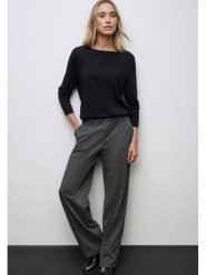 Cecil Spodnie w kolorze antracytowym rozmiar: W38/L32. Czarne spodnie materiałowe Cecil, l, bez wzorów, z materiału, z podwyższonym stanem. Za 211.31 zł.