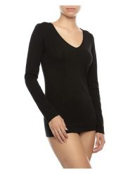 COTONELLA Koszulka w kolorze czarnym rozmiar: XL. Czarne bluzki COTONELLA, xl, bez wzorów, bez kołnierzyka, bez ramiączek. Za 39.31 zł.