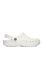 Crocs Klapki C-BAYA 10126-100 Biały. Białe klapki Crocs, bez wzorów, z materiału, bez obcasa. Za 199.99 zł.