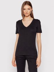 United Colors Of Benetton T-Shirt 3GA2E4230 Czarny Regular Fit. Czarne t-shirty United Colors of Benetton, xs, bez wzorów, z bawełny, bez kołnierzyka, bez ramiączek. Za 79.99 zł.