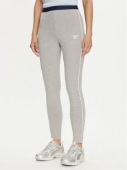 Reebok Legginsy Rie 100037515 Szary Slim Fit. Szare legginsy Reebok, xl, bez wzorów, z bawełny. Za 79.99 zł.
