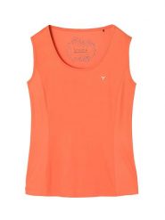 TATUUM Top w kolorze pomarańczowym rozmiar: XL. Pomarańczowe topy Tatuum, xl, z aplikacjami, bez kołnierzyka, bez ramiączek. Za 61.60 zł.