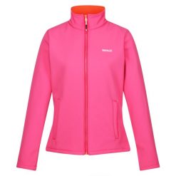 Kurtka Damska Softshell Spacer Connie V. Brązowe kurtki sportowe Regatta, m, bez wzorów, z softshellu, bez kaptura, trekkingowe. Za 99.99 zł.
