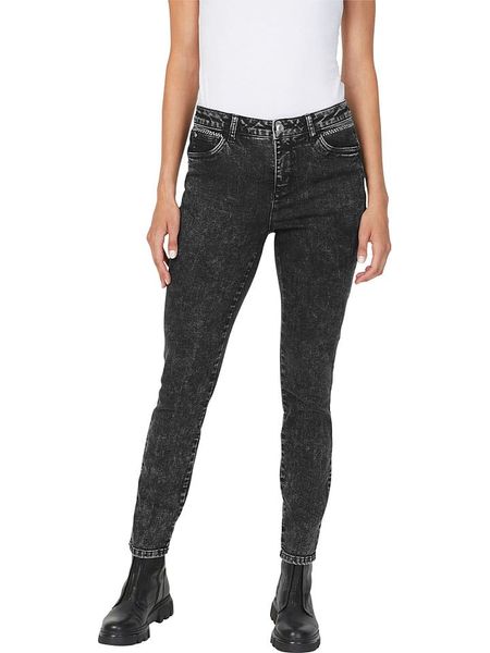 Heine Dżinsy push-up - Slim fit - w kolorze antracytowym rozmiar: 34. Czarne jeansy Heine, bez wzorów. Za 60.99 zł.