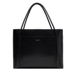 Torebka Calvin Klein. Czarne shopper Calvin Klein, bez wzorów, bez dodatków. Za 409.99 zł.