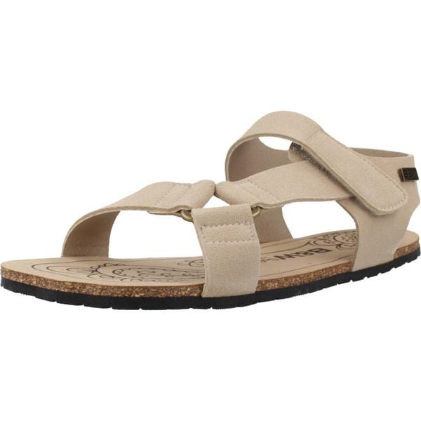 Sandały BREAK & WALK BWSH414001 Beżowy. Brązowe sandały CONGUITOS, bez wzorów, bez obcasa, bez zapięcia. Za 226.99 zł.