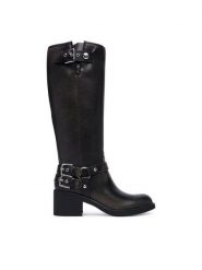 Guess Kozaki FLTMAT LEA11 Czarny. Czarne kozaki Guess, ze skóry, bez obcasa, na słupku, bez zapięcia. Za 824.99 zł.