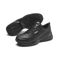 Damskie buty sportowe Cilia Mode PUMA Black Silver Gray. Czarne obuwie sportowe Puma, z syntetyku, bez zapięcia, trekkingowe. W wyprzedaży za 224.00 zł.