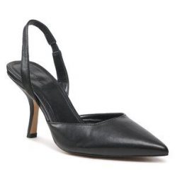 Sandały Jenny Fairy. Czarne sandały Jenny Fairy, bez wzorów, bez obcasa, na szpilce, bez zapięcia. Za 159.99 zł.
