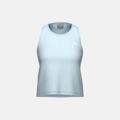 MOVE Damski Top Bez Rękawów. Niebieskie topy Head, bez wzorów, bez kołnierzyka, bez ramiączek. Za 210.00 zł.