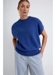 Josephine & Co Sweter "Dian" w kolorze niebieskim rozmiar: M. Niebieskie swetry Josephine & Co, m, bez wzorów, bez ramiączek. Za 184.95 zł.