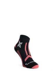 Skarpety do biegania damskie X-Socks Trail Run Discover Ankle. Czarne skarpety X Socks, bez wzorów, z materiału. Za 81.39 zł.