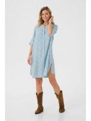 Cream Sukienka "Tiah" w kolorze błękitno-żółtym rozmiar: 44. Niebieskie sukienki Cream, na imprezę, s, bez wzorów, z wiskozy, klasyczne, bez kołnierzyka, bez ramiączek, mini. Za 130.99 zł.