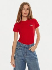 Guess T-Shirt W4BI57 J1314 Czerwony Slim Fit. Czerwone t-shirty Guess, l, z aplikacjami, z bawełny, bez kołnierzyka, bez ramiączek. Za 239.99 zł.