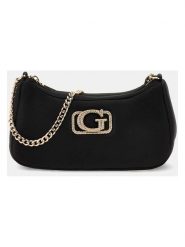 Guess Torebka w kolorze czarnym - 22 x 9 x 8 cm rozmiar: onesize. Czarne torby na ramię Guess, z aplikacjami, z materiału, na ramię, bez dodatków. Za 413.99 zł.