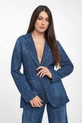 Marynarka damska jeansowa LIU JO. Marynarki i żakiety Liu Jo, bez wzorów, z jeansu. Za 1,159.00 zł.