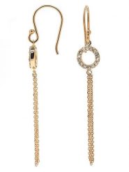 Maison héritage PARIS Złote kolczyki "Rayon de Pureté" z diamentami rozmiar: onesize. Żółte kolczyki Maison héritage PARIS, z diamentem, złote, z zapięciem typu bigiel. Za 1,261.99 zł.