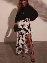 LA Angels Spódnica w kolorze biało-czarnym rozmiar: S. Białe spódnice LA Angels, s, bez wzorów, maxi. Za 127.65 zł.