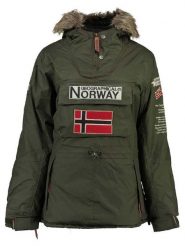 Geographical Norway Parka "Boomera" w kolorze khaki rozmiar: M. Brązowe parki Geographical Norway, m, z futra, bez kaptura. Za 240.99 zł.
