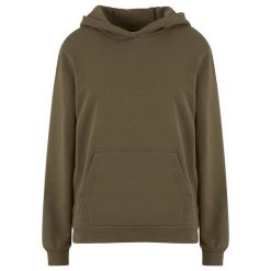 Bluza damska z kapturem Urban Classics Loose Brushed. Zielone bluzy Urban Classics, bez wzorów, z kapturem. Za 175.50 zł.