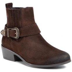 Botki Lasocki. Brązowe botki Lasocki, bez wzorów, bez obcasa, na płaskiej podeszwie, bez zapięcia. Za 120.99 zł.