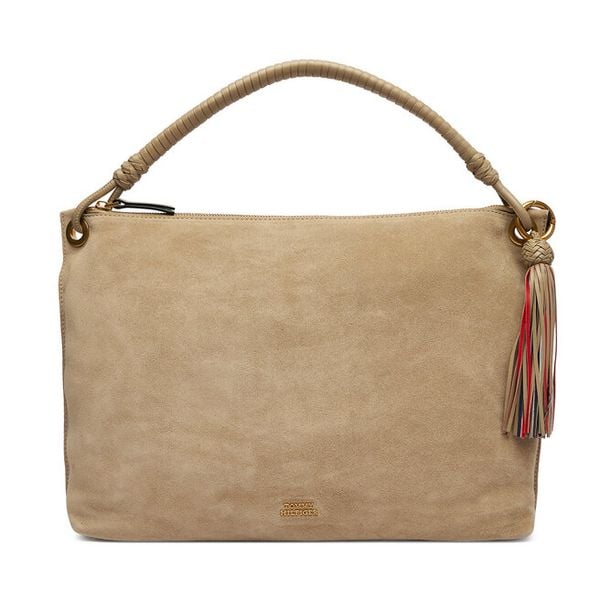 Torebka Tommy Hilfiger. Brązowe torebki klasyczne TOMMY HILFIGER, bez wzorów, bez dodatków. Za 632.99 zł.